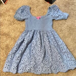 Betsy Johnson
Blue Eyelet Kids Dress